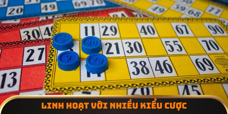 Linh hoạt với nhiều kiểu cược