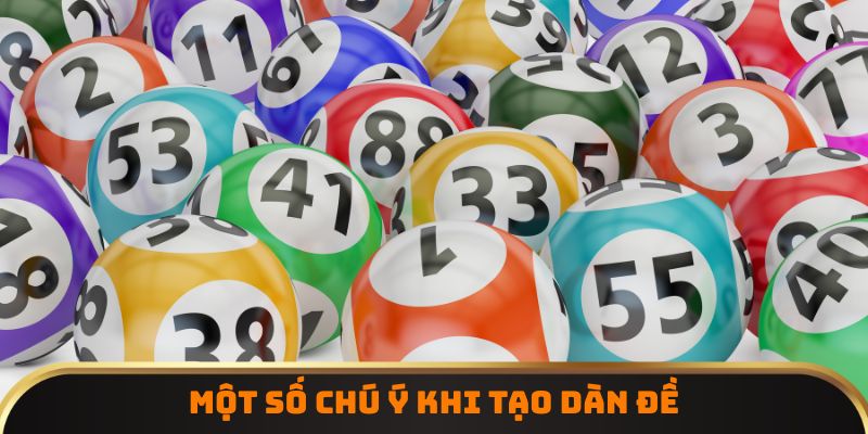 Một số chú ý khi tạo dàn đề