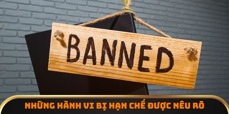 Những hành vi bị hạn chế được nêu rõ