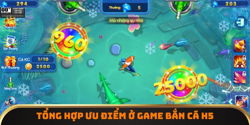 Tổng hợp ưu điểm ở game bắn cá H5